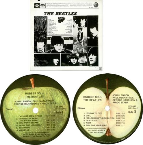The Beatles Rubber Soul - Apple Label with Capitol Logo US